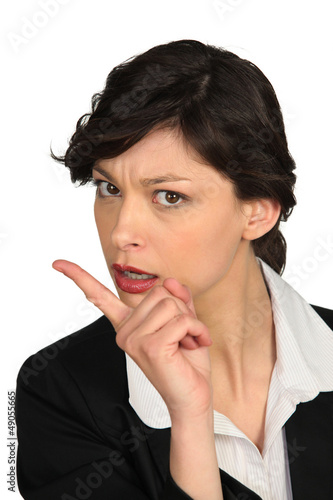 Photo: Angry businesswoman Angry businesswoman