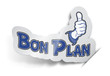 Illustration: Etiquette "Bon Plan" Etiquette "Bon Plan"