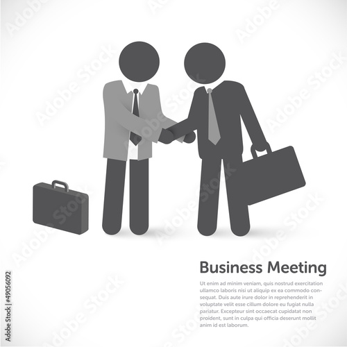 Vector: business meeting - investment / partner concept business meeting - investment / partner concept
