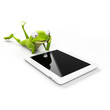 3d rendered illustration of a funny frog