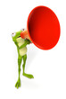 Illustration: 3d rendered illustration of a funny frog 3d rendered illustration of a funny frog