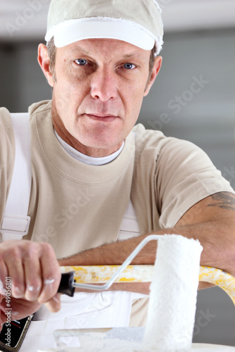 Photo: Portrait of a painter Portrait of a painter