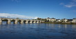 Cessart bridge of Saumur over Loire, France