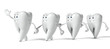 3d rendered illustration of a tooth character