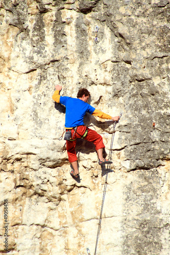 Photo: Rock climber. Rock climber.
