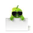 3d rendered illustration of a lime character