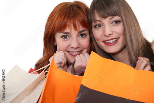 Photo: Young women shopping Young women shopping