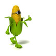 3d rendered illustration of a corn cob character