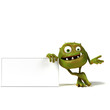 3d rendered illustration of a funny bacteria toon