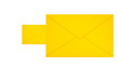 E mail on white background