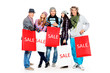 group of shoppers