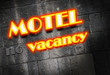 Motel neon light Sign