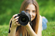 Foto: Beautiful young photographer Beautiful young photographer