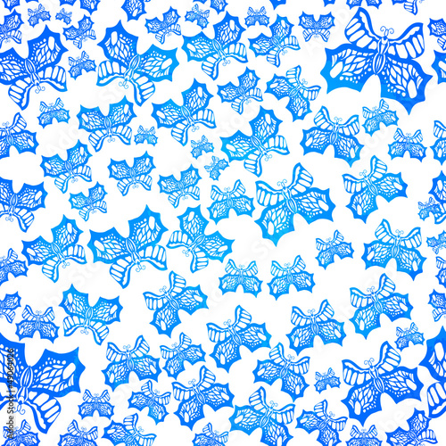 Vector: vector seamless pattern with butterflies vector seamless pattern with butterflies