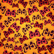 vector  seamless pattern with butterflies