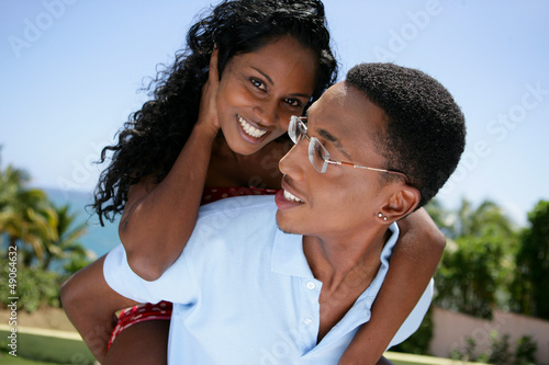 Photo: Loving couple in the sunshine Loving couple in the sunshine