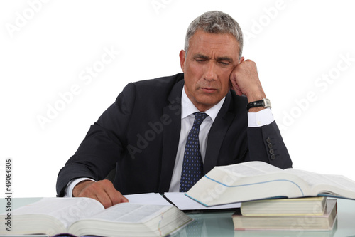 Photo: Man conducting research Man conducting research