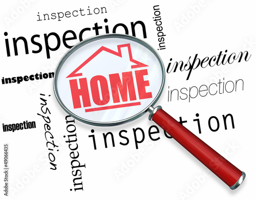 Illustration: Home Inspection - Magnifying Glass Home Inspection - Magnifying Glass