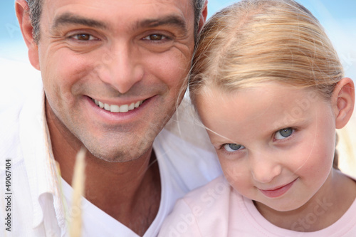 Photo: Portrait of father and daughter Portrait of father and daughter