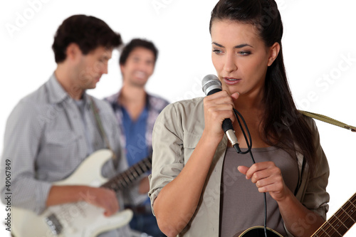 Photo: Music group rehearsing Music group rehearsing