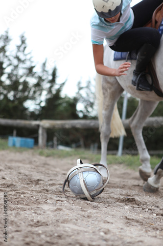 Photo: Playing horseball Playing horseball
