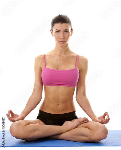 Photo: woman exercising yoga woman exercising yoga
