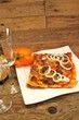 Foto: ein Stück Hackfleischpizza ein Stück Hackfleischpizza