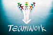 Photo: Teamwork concept, group of people with the same goal Teamwork concept, group of people with the same goal