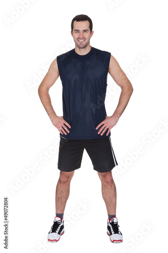 Photo: Portrait of professional basketball player Portrait of professional basketball player