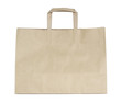 Photo: Brown paper bag isolated on white with clipping path Brown paper bag isolated on white with clipping path