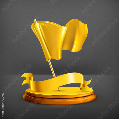 Vector: Gold Flag Gold Flag