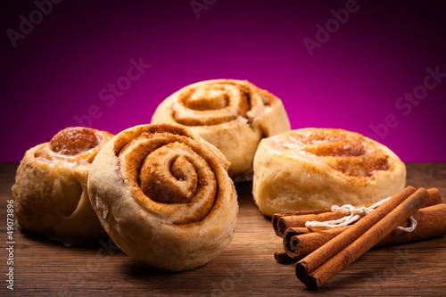 Photo: Sweet cinnamon rolls Sweet cinnamon rolls
