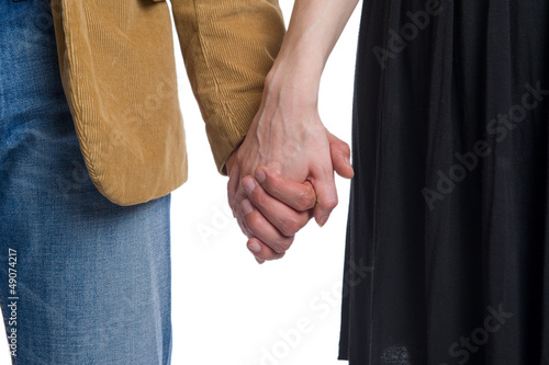 Photo: Mann hält die Hand der Frau Mann hält die Hand der Frau