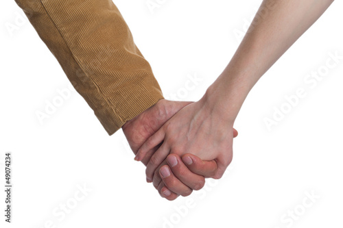 Photo: Mann hält die Hand der Frau Mann hält die Hand der Frau