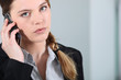 Young businesswoman on the phone.