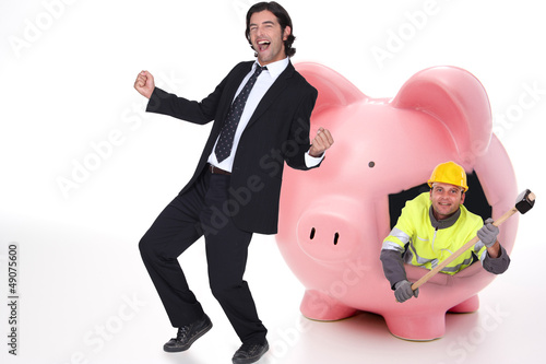 Photo: Pink Piggy Bank Pink Piggy Bank