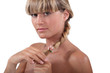 Blonde woman with braid