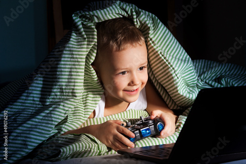Photo: Computer games at night Computer games at night