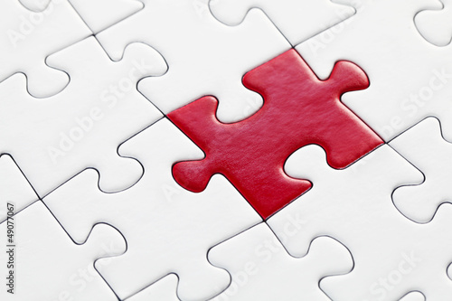 Photo: Jig Saw Puzzle - Red Piece Jig Saw Puzzle - Red Piece