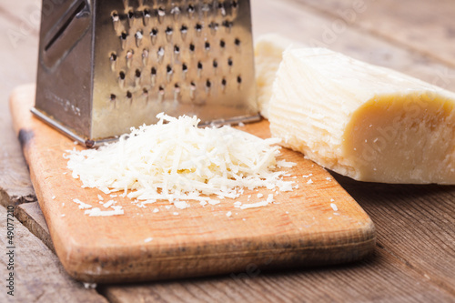 Photo: Grated Parmesan cheese Grated Parmesan cheese