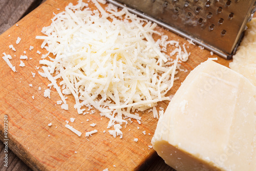 Photo: Grated Parmesan cheese Grated Parmesan cheese