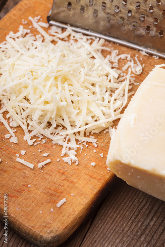 Photo: Grated Parmesan cheese Grated Parmesan cheese