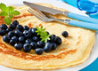 Foto: Heidelbeeren und Pfannkuchen Heidelbeeren und Pfannkuchen