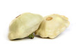 White Pattypan Squash isolated on white