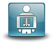 Light Blue 3D Effect Icon "X-Ray"