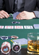 Poker – Spieler an Pokertisch