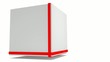 Quader mit "Kreutzband" rot - 3D Video
