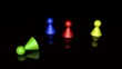 Kegelspiel umwerfen