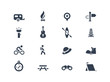 Camping icons