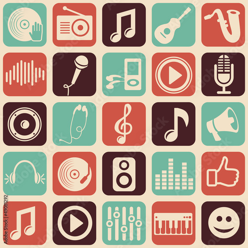Vector: Vector music seamless pattern Vector music seamless pattern